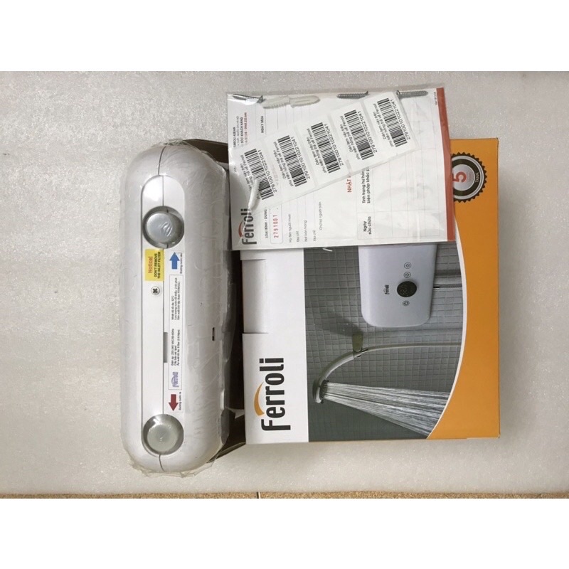 Bình nóng lạnh trực tiếp Ferroli Rita FS-4.5 TM  Kích thước : 280x175x110