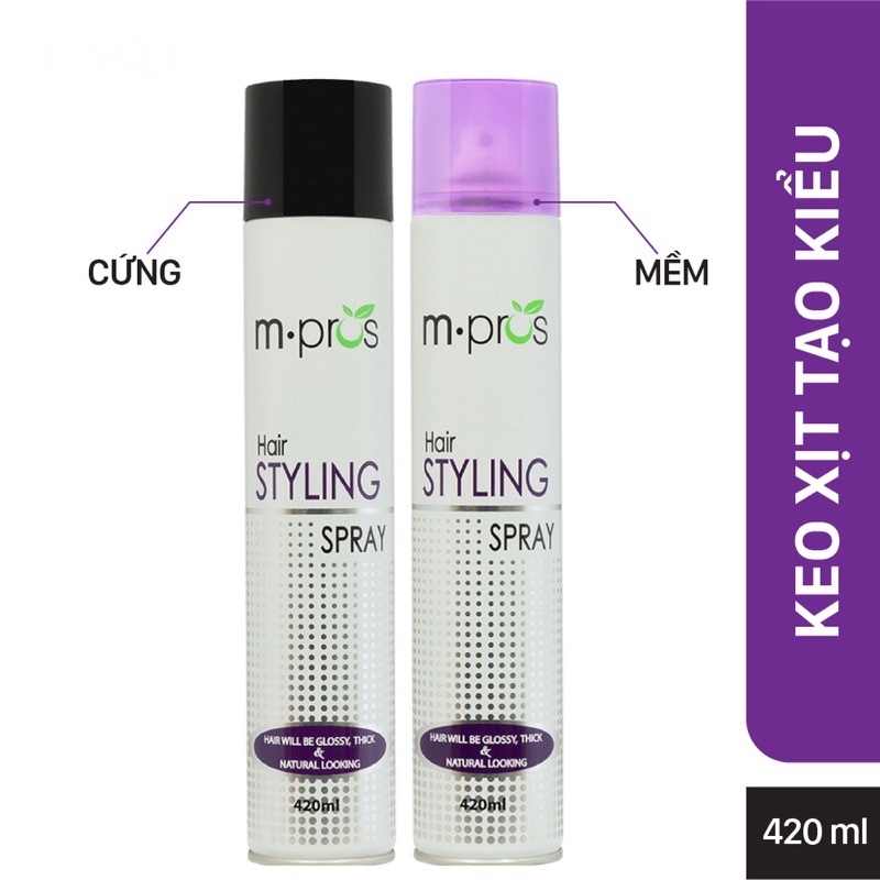 Keo Tạo Nếp Và Dưỡng Tóc M.pros Hair Styling Spray 420ml