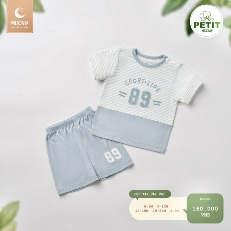 Bộ cộc tay petit Moon cho bé