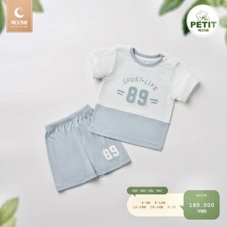 (Moon) Bộ cộc tay petit Moon cho bé