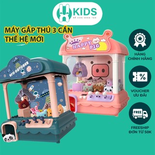 Máy gắp thú bông size lớn 3 cần điều khiển thế hệ mới trẻ em X KIDS tặng kèm 15 gấu 15 bóng xu đếm thời gian cao cấp