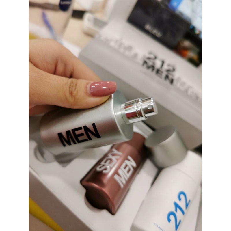 Set Nước Hoa Carolina Herrera 212 Men mini 3 chai - Myphamnhabe