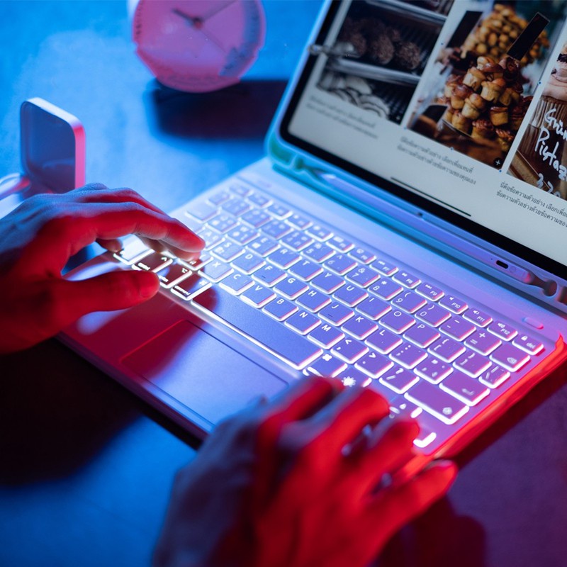 Bao da máy tính bảng NIXXOS có bàn phím 7 màu thích hợp cho iPad 10.9'' iPad 10th Gen Air4 Pro 11inch 10.2'' gen 7 8 9