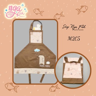 Tạp dề moonya hồng cute nga fish m2c5