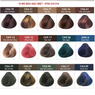 Thuốc nhuộm tóc chiko 15 mã đặc biệt