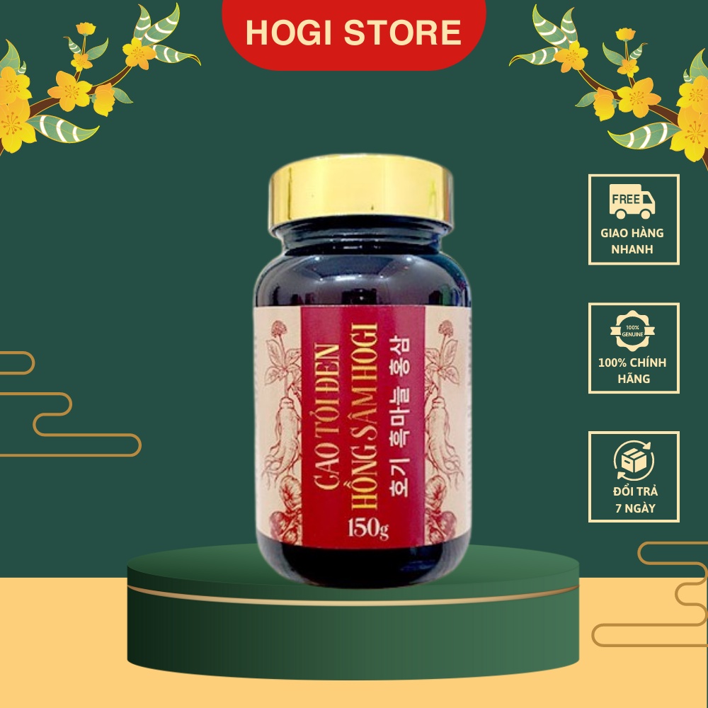 Cao Tỏi Đen Hồng Sâm Hogi Hộp 2 Lọ 150gram Hỗ Trợ Sức Khỏe Tăng Sức Đề Kháng