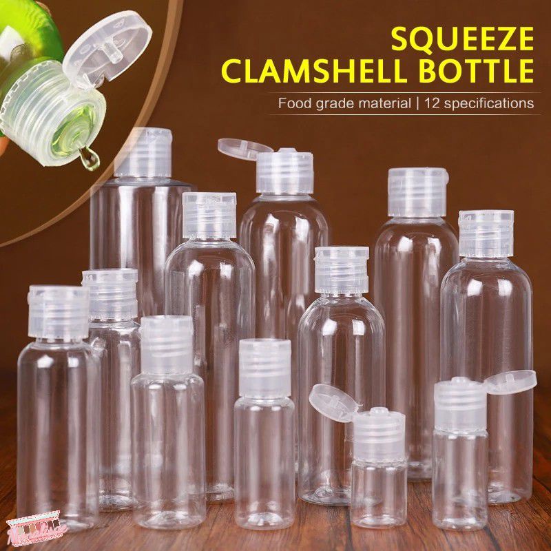 Chai Rỗng PET Bình Xịt Nước Hoa Du Lịch Cầm Tay Chai Nhựa Trong Suốt Phễu Nhỏ 5ML/10ML/15ML/30ML/50ML/100ML (Monalisae)