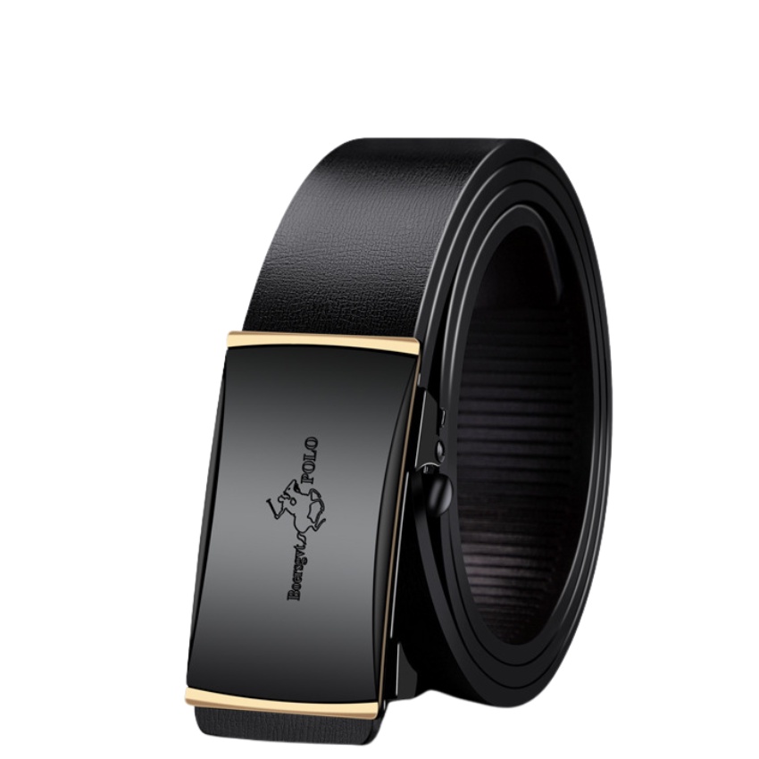 Thắt lưng nam boersgvt polo, dây nịt nam da khóa tự động thời trang