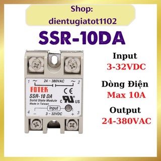 Relay SSR-10DA, rơ le fotek, Fotek SSR-10DA, relay bán dẫn
