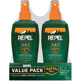 Xịt xua muỗi, côn trùng Repel Insect Repellent Sportsmen Max Formula Spray Pump 40% DEET 222ml - Mỹ