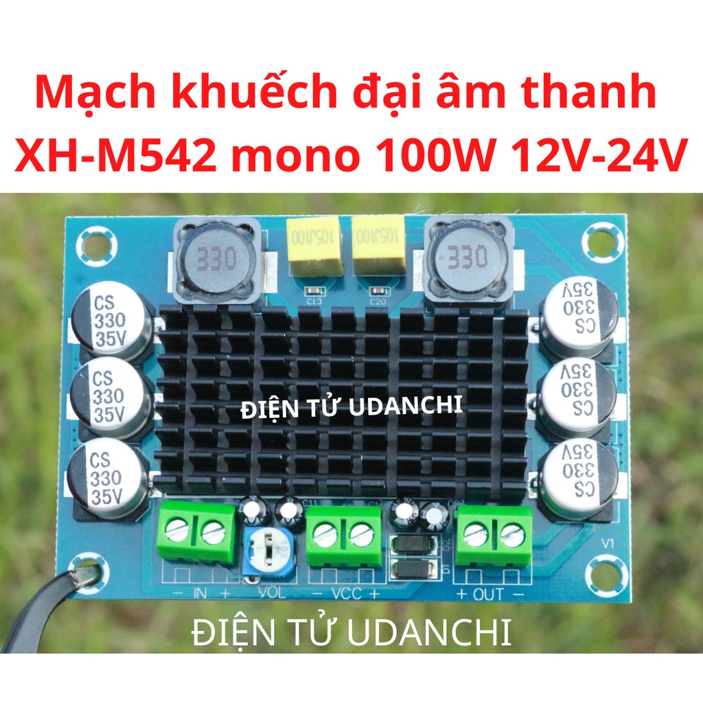 Mạch khuếch đại âm thanh XH-M542 mono 100W 12V-24V