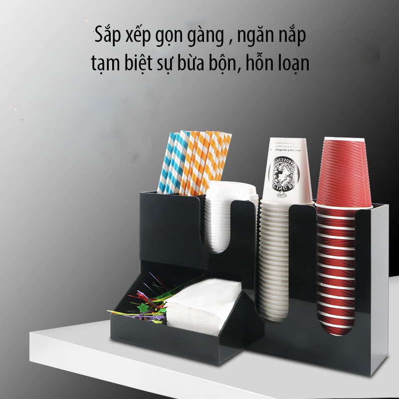 Kệ để cốc giấy, trà sữa, tiện lợi gọn gàng cho cửa hàng - HVL TEA