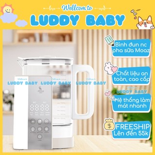 Bình đun nước pha sữa moaz bebe, ấm đun nước pha sữa cao cấp moaz đun sôi, khử clo, giữ nhiệt 24/24 luddy baby