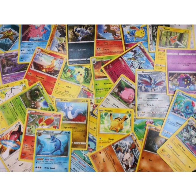 100 lá Pokemon tiếng Anh ngẫu nhiên common