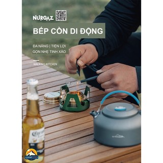 Bếp cồn mini di động NURGAZ CAMPOUT (Thổ Nhĩ Kỳ) du lịch cắm trại dã ngoại