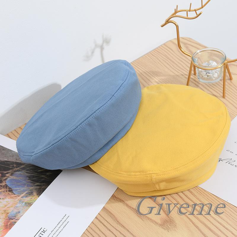 Mũ Beret Nữ Màu Trơn Phong Cách Vintage Đơn Giản Hiệu Givenme