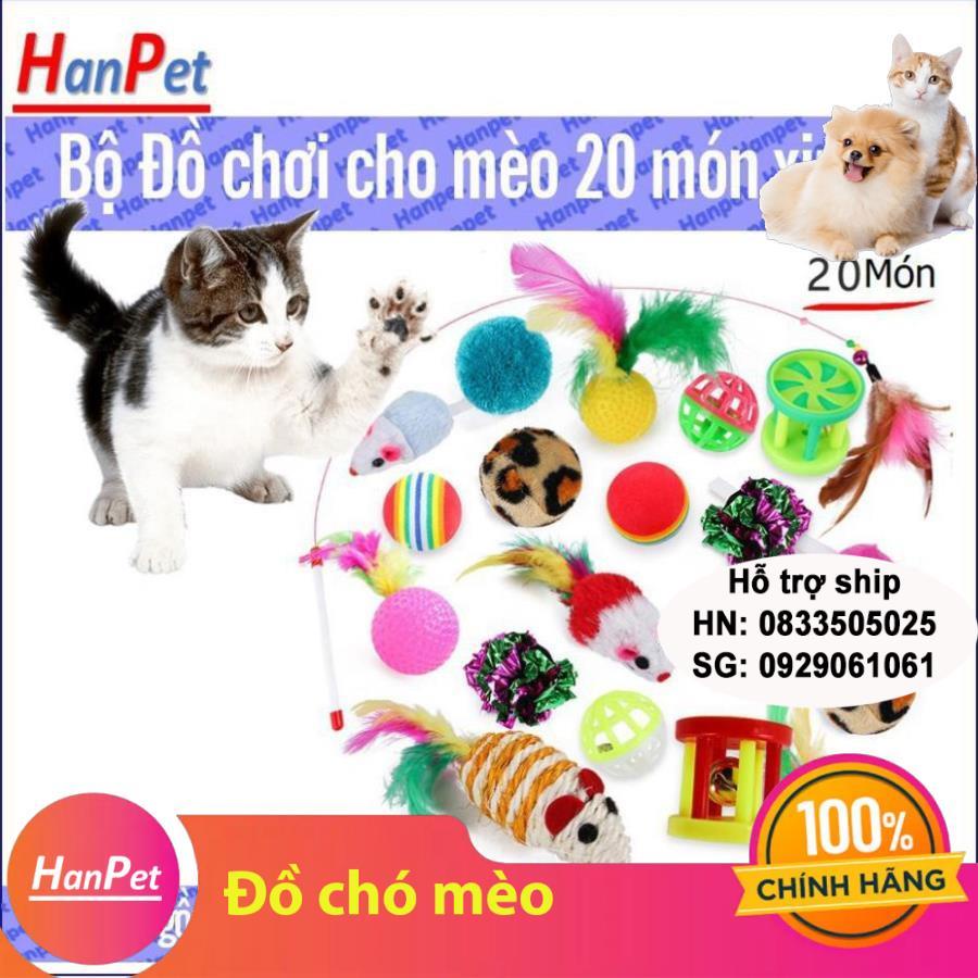 Bộ Đồ Chơi mèo gồm 20 Món Cho Mèo chơi đùa thỏa thích