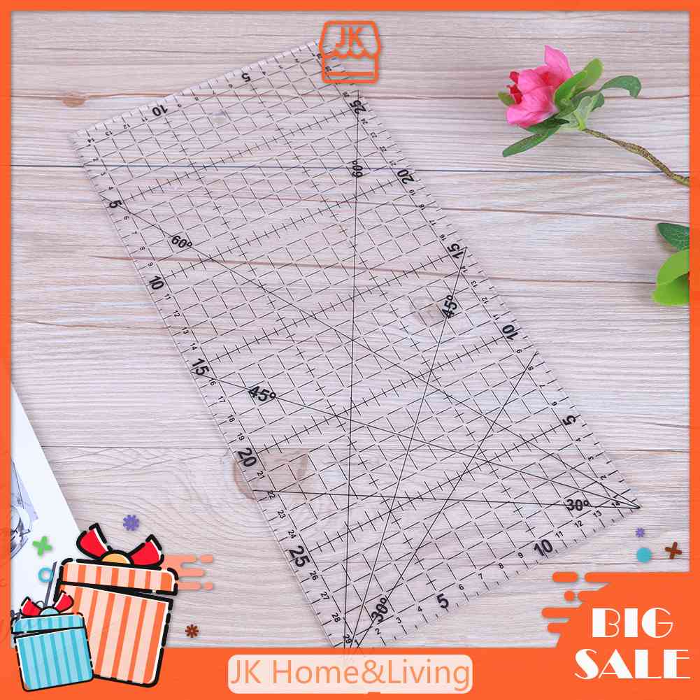 Thước Hình Tam Giác Dày Cỡ Lớn 30X15Cm Chuyên Dùng Trong May Vá