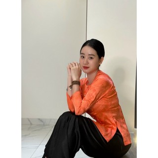 ÁO BÀ BA CÁCH TÂN GẤM ĐỒNG TIỀN