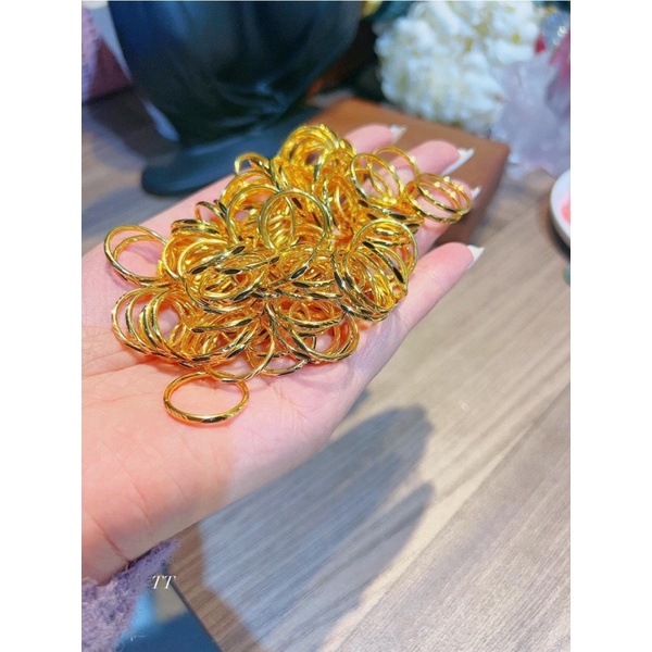 Nhẫn Nam Nữ Lông_Voi# Vàng_ 2023 Tài Lộc May Mắn