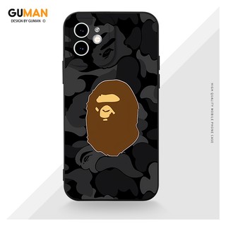 Ốp lưng GUMAN silicon mềm chống bẩn viền vuông nam dễ thương đẹp độc lạ ngầu thời trang đen Cho iPhone 17 Air 16 15 14 13 12 11 Pro Max SE 2020 X XR XS 8 7 ip 6S 6 Plus kute XYM1491