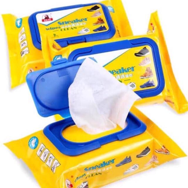 Combo 30 Tờ Khăn Giấy Lau Giày Sneaker Siêu Sạch Không Hoá Chất Làm Hại Da Tay, Vải Giày H304-A