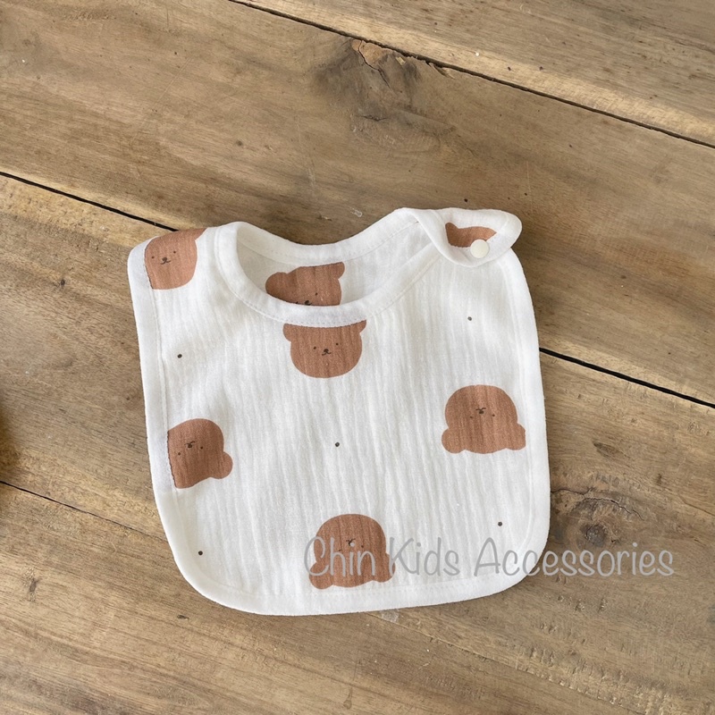 Yếm xô muslin 4 lớp cho bé trai gái, yếm ăn dặm cho bé