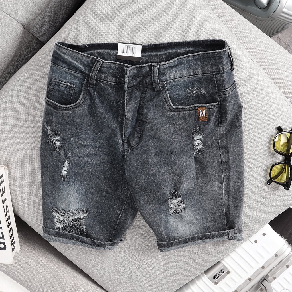 Quần Short Jean Nam chất liệu jean bò denim co giản cho nam hợp mọi lứa tuổi đủ size chuẩn from dáng , chuẩn size nam | BigBuy360 - bigbuy360.vn