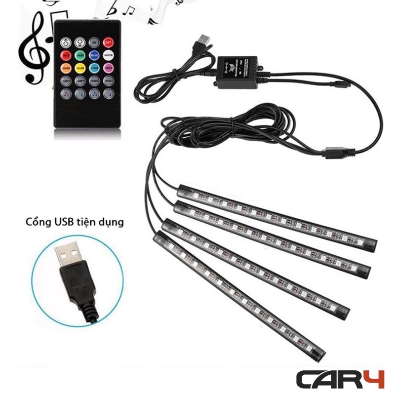 Đèn LED gầm ghế ô tô, trang trí xe hơi