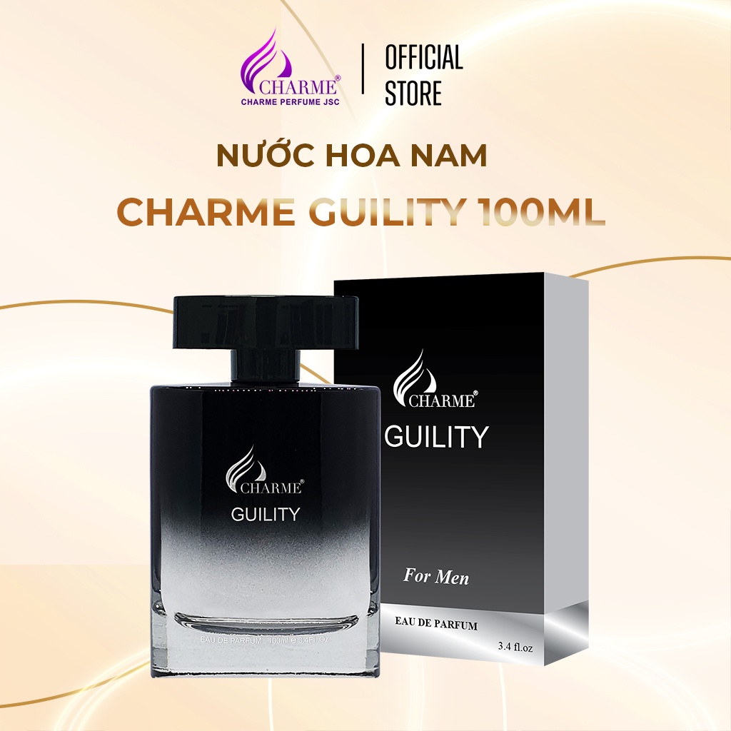 Nước hoa nam CHÍNH HÃNG CHARME GUILITY cao cấp lưu hương lâu 7-12 giờ tạo phong cách bị ấn chai 100ml