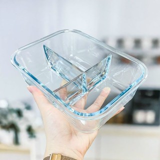 HỘP ĐỰNG CƠM THỦY TINH CHIA 3 NGĂN.