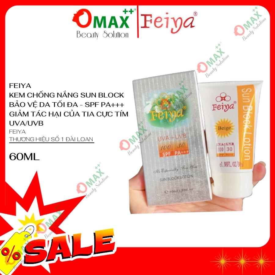 KEM CHỐNG NẮNG FEIYA UVA/UVB SPF100 PA+++ (USA) DẠNG KEM PHẤN HỒNG