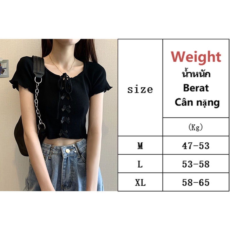 Áo Thun Lửng Ngắn Tay Eo Cao Ôm Dáng Phong Cách Mới Cho Nữ