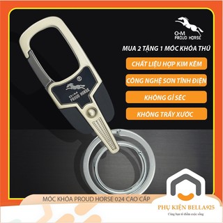 Móc khóa xe máy Bella925 móc chìa khóa ô tô có chốt cài thắt lưng sang trọng