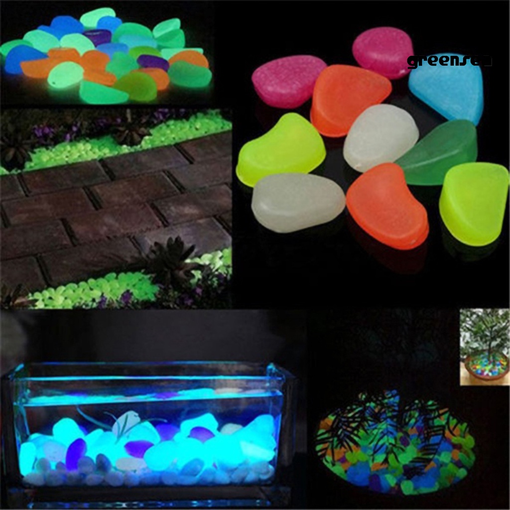 Set 50 Viên Đá Cuội Phát Sáng Dùng Để Trang Trí Bể Nuôi Cá