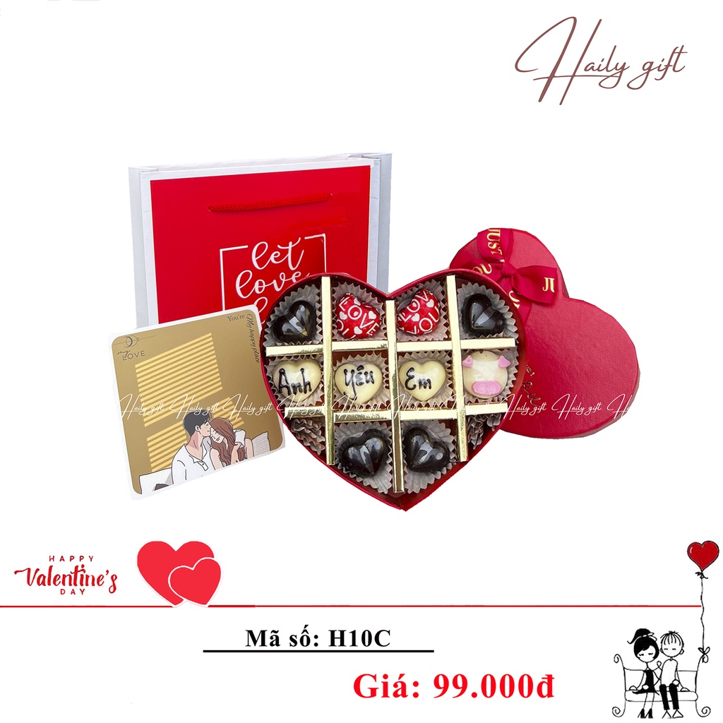 Socola Valentine 2023 Haily mẫu đẹp độc lạ chất lượng cao