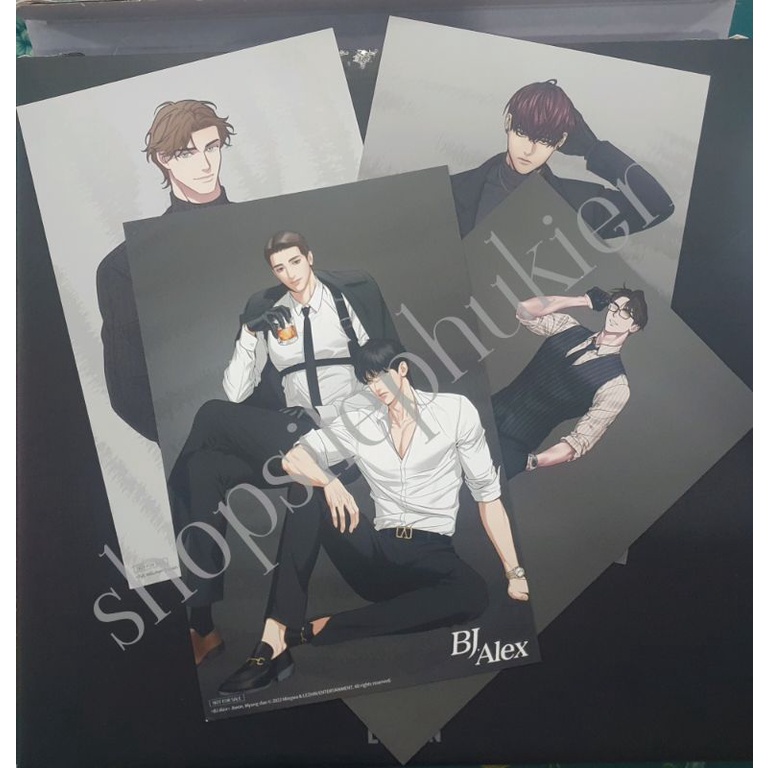 Postcard hắc hổ lịch 2022 Lezhin chính hãng