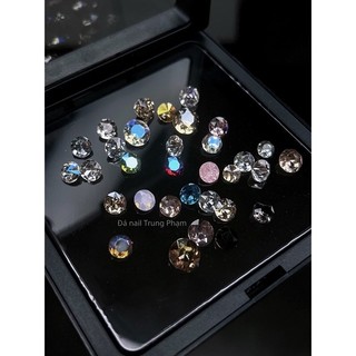 Đá khối nail đính móng tay giả úc cao cấp hình tròn