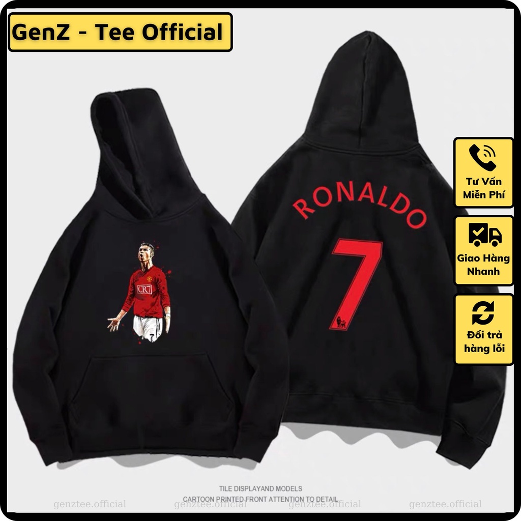 Áo hoodie nỉ Ronaldo - CR7, áo nỉ dày dặn phong cách trẻ trung năng động nam nữ đủ size