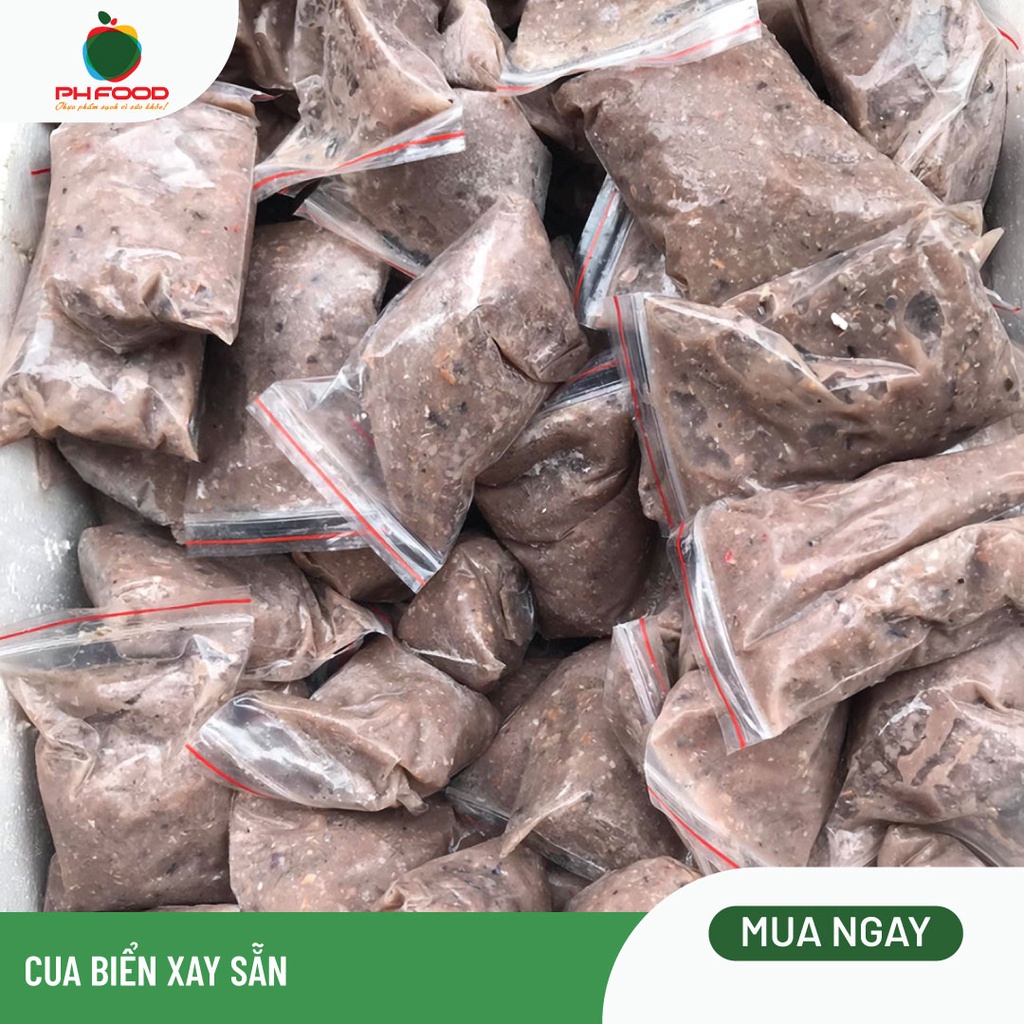 - Cua Biển Xay Sẵn - 1Kg 4 Túi - Chưa Lọc