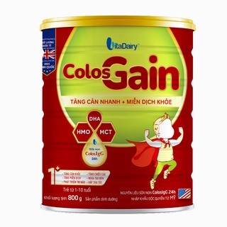 (Quà+Chính hãng) Sữa ColosGain Colos Gain 0+,1+ 800g - Date mới