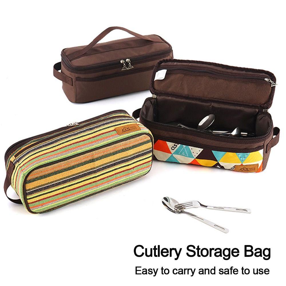 MUVAKO Túi Đựng Dụng Cụ Ăn Uống Thiết Kế Nhỏ Gọn Tiện Dụng Mang Theo Du Lịch Cắm Trại