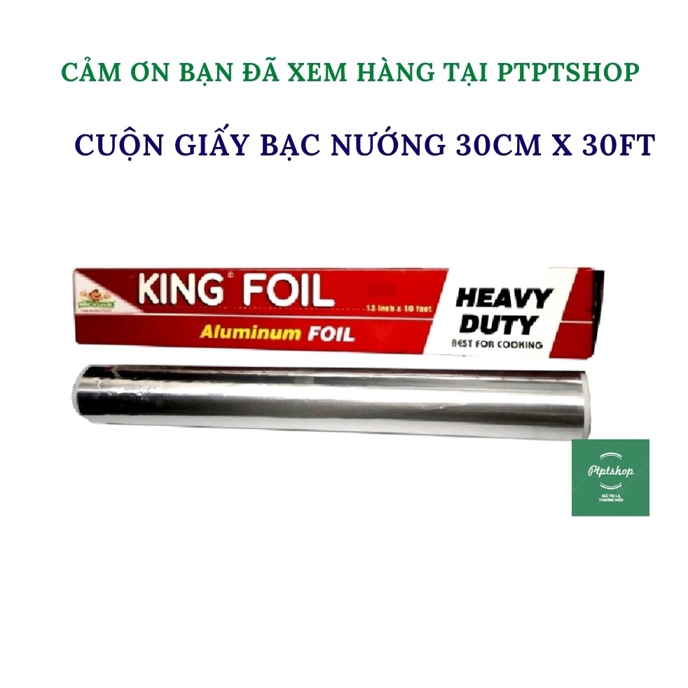 1 Cuộn Giấy Bạc Nướng Thức Ăn, Màng Nhôm Nướng thịt cá, Bảo Quản Thực Phẩm (mua tại ptptshop)