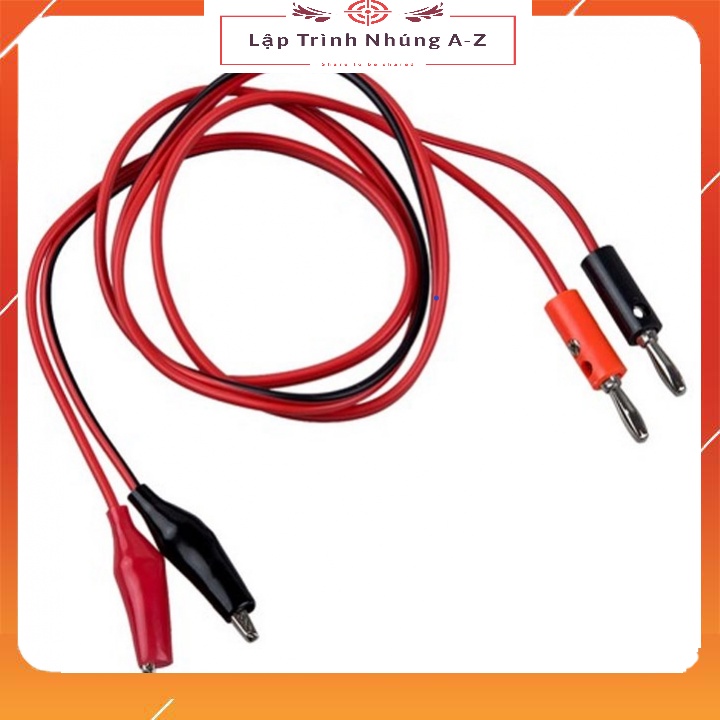 [Lập Trình Nhúng A-Z][G14] Dây Nối Kẹp Hai Đầu Cá Sấu Bắp Chuối Dài 1m