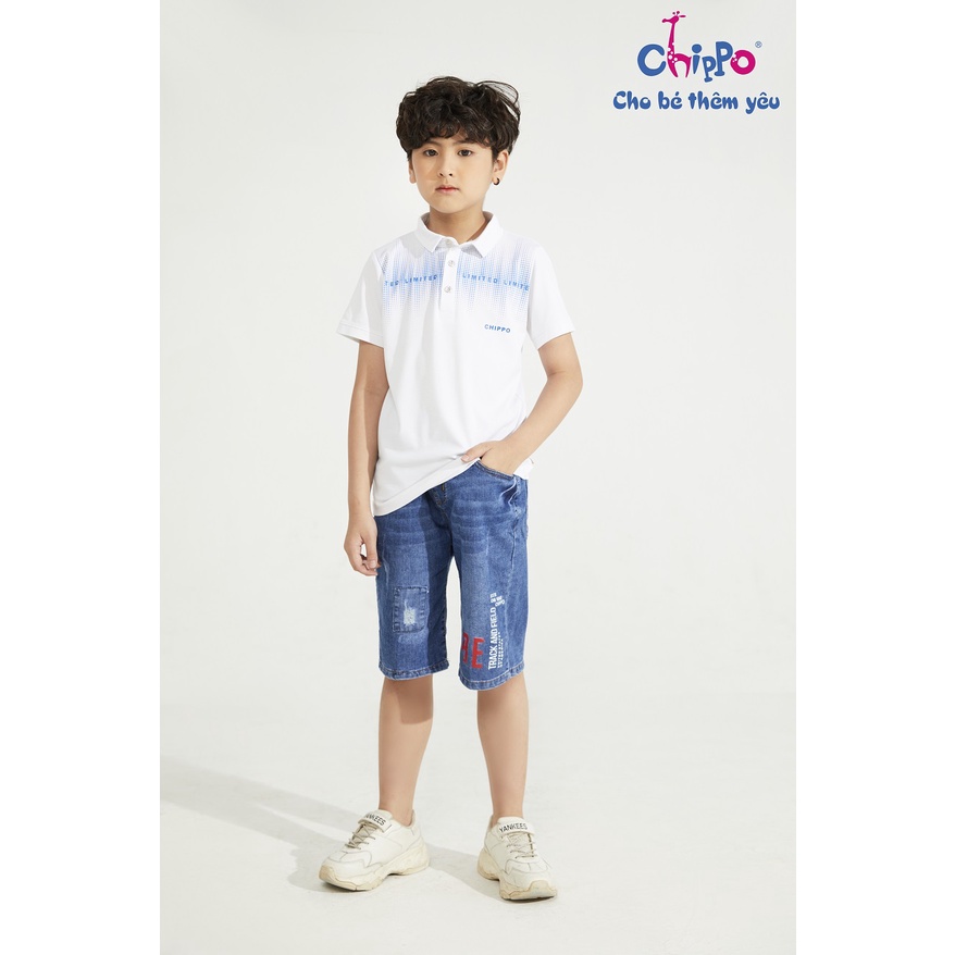 Áo Polo Chippo cho bé trai chất liệu Rayon áo thun sơ mi đi học cho bé từ 11 đến 14 tuổi (34-50Kg)