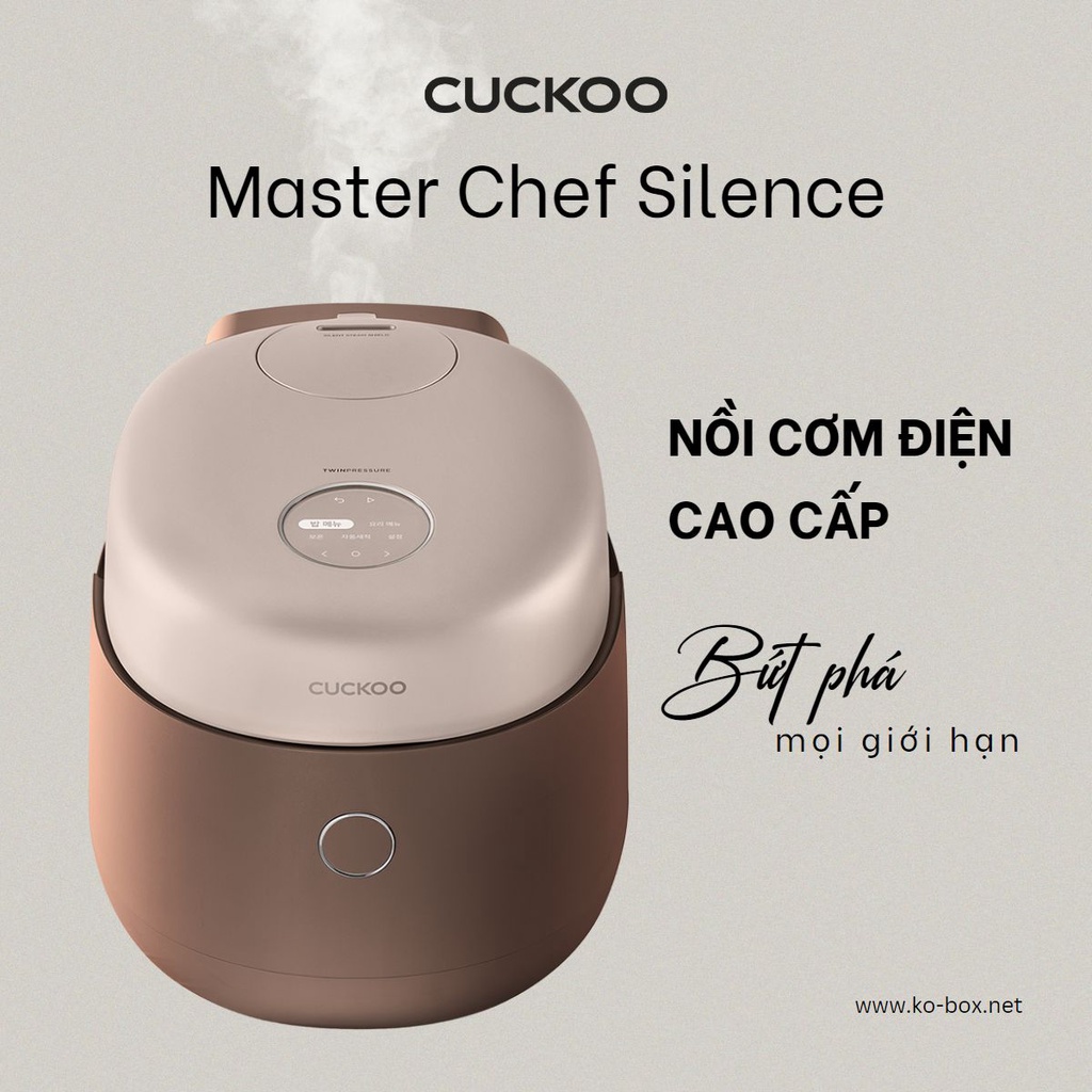 Nồi cơm điện cao tần thông minh Cuckoo Master Chef Silence hôn thê cuckoo 1.08l 1.8l