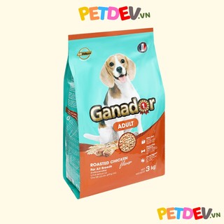 THỨC ĂN CHO CHÓ Ganador adult Dạng hạt Vị gà nướng Túi 400g Thương hiệu từ Pháp