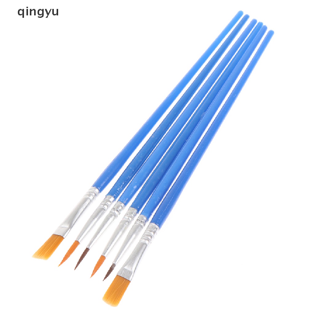 Qingyu Bộ 50 Cọ Sơn Phẳng Với Lông Nylon Nhỏ Cho Chi Tiết Paing PLI