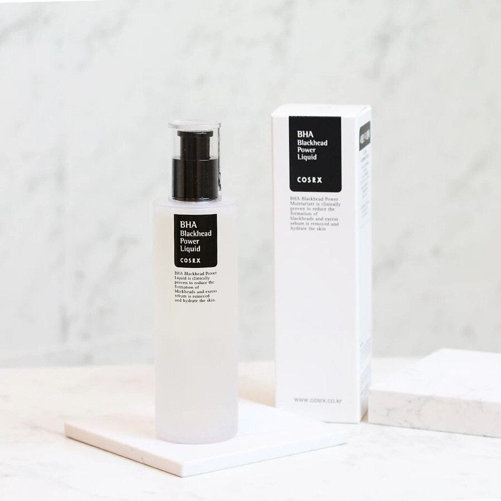 Dung Dịch Tẩy Tế Bào Chết Giảm Mụn, Dưỡng Sáng Da Cosrx BHA Blackhead Power Liquid 50ml và 100ml