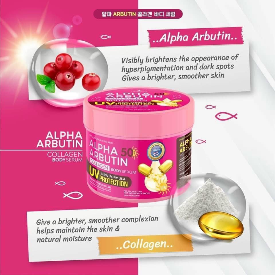 Kem body dưỡng da chống nắng  Alpha Arbutin SPF50 hủ 500gr